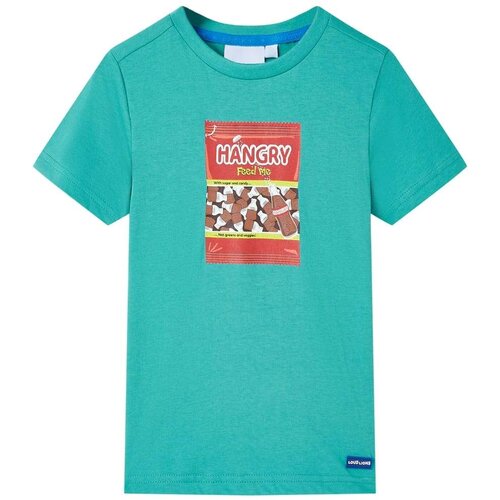  Dječja majica kratkih rukava tamna boja mente 116 Cijene