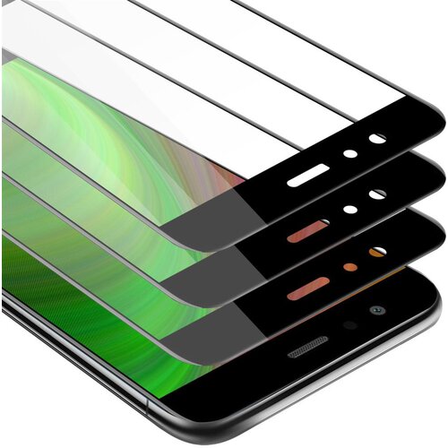 Cadorabo Huawei P10 LITE - Za&scaron;čitna folija v transparentno s čarno - 3-pack Kaljeno steklo za za&scaron;čito zaslona s trdoto 9H in 3D dotikom, (20548251) Cene