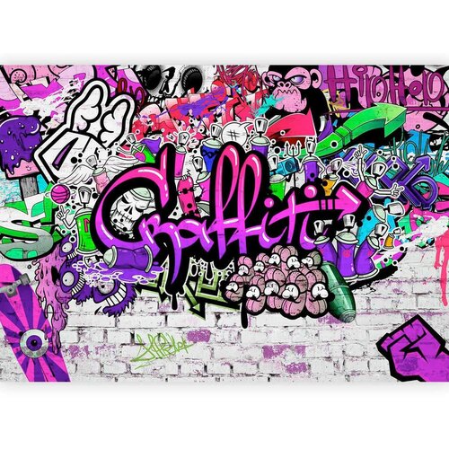 Artgeist Fototapeta Purple Graffiti, 400x280cm Cene