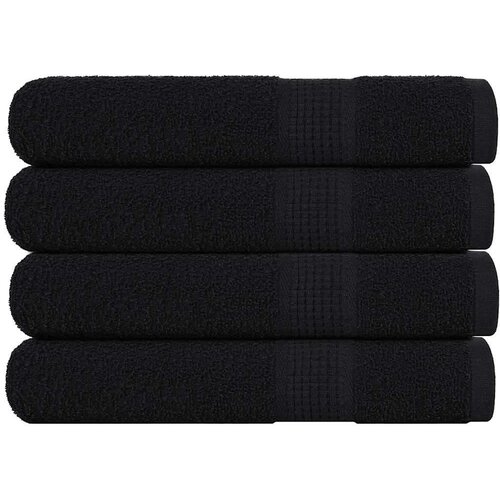 vidaXL Brisače za savno 4 kos črna 80x200 cm 360 g/m&sup2; 100% bombaž Cene