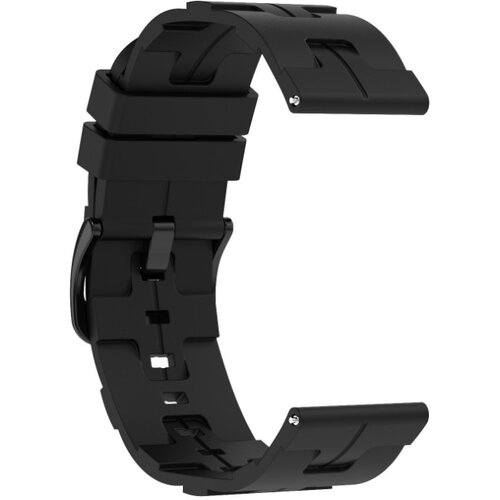 INF Združljiv silikonski pa&scaron;ček za Samsung, Huawei in Garmin ure Black 22 mm, (5000079584) Cene
