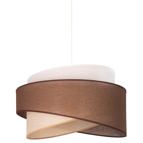  Duolla - Luster na sajli BROOKLYN 1xE27/40W/230V, prečnik 50 cm, braon/bež/bela Slike