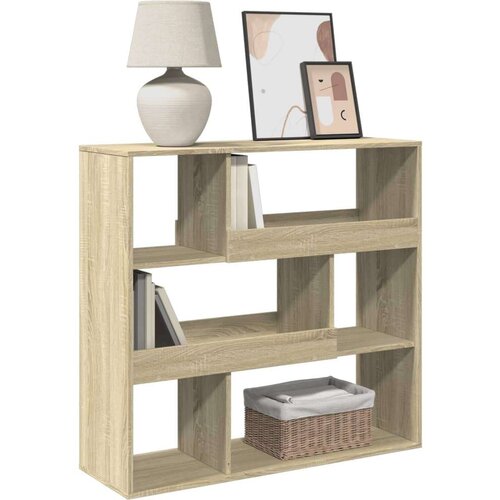 VidaXL Ormarić za knjige / sobna pregrada boja hrasta 100x33x94,5 cm Slike
