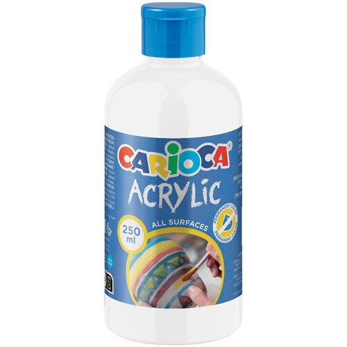 Carioca Akrilna boja, bijela, 250 ml - Slike