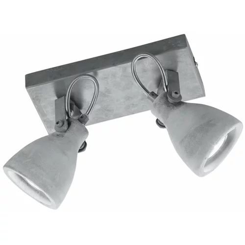 Tri O Siva zidna svjetiljka za 2 žarulje Concrete, dužina 23 cm