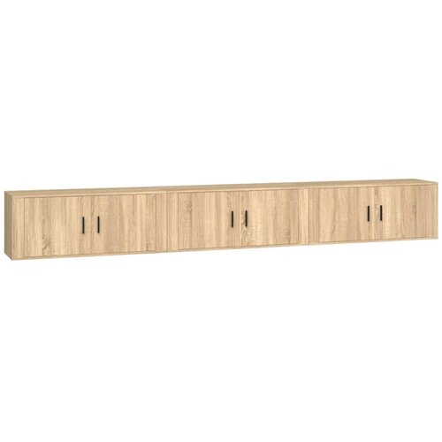 VidaXL Zidni TV ormarići 3 kom boja hrasta sonome 100x34 5x40 cm - sonoma hrast 3 100 cm Slike
