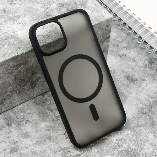 Maska silky magsafe matte za iphone 14/ crna Slike