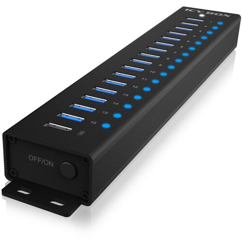Icybox IB-HUB1717-U3 16+1 port USB Hub Slike