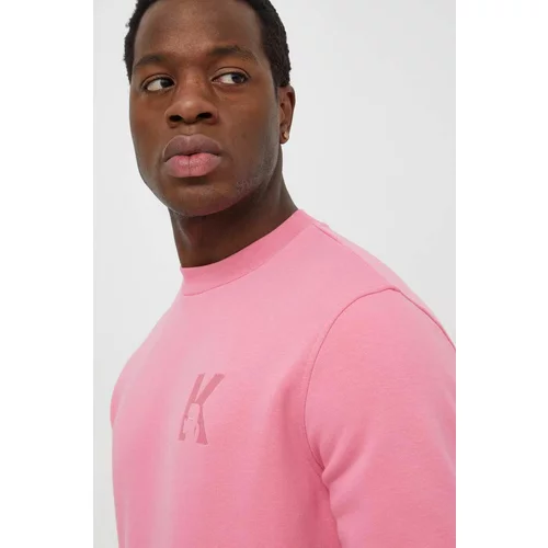 Karl Lagerfeld Pulover moška, roza barva
