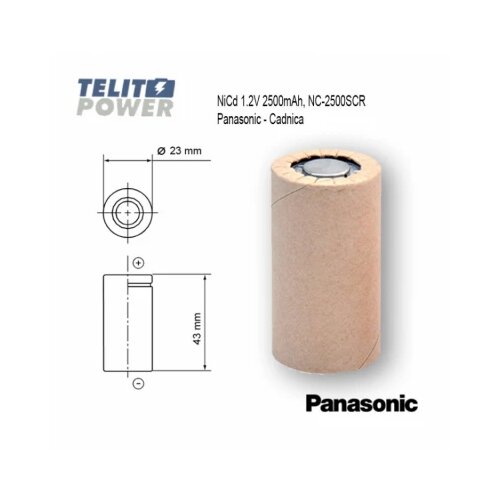 Panasonic NiCd SC 1.2V 2500mAh NC-2500SCR Cadnica Cene
