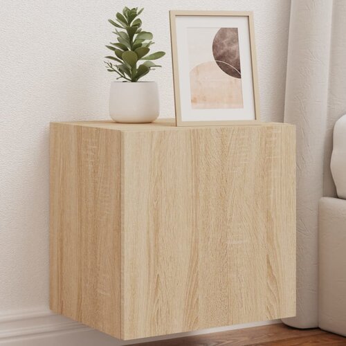  The Living Store Stenske TV omarice z LED 2 kosa sonoma hrast 40,5x35x40 cm - TV Stenska Omarica, (21499124) Slike