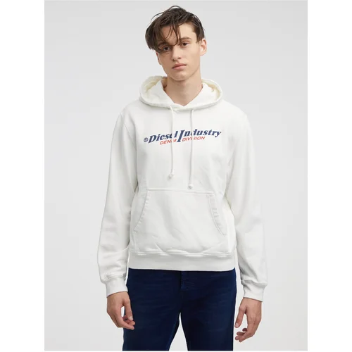 Diesel White Men's Hoodie - Men's