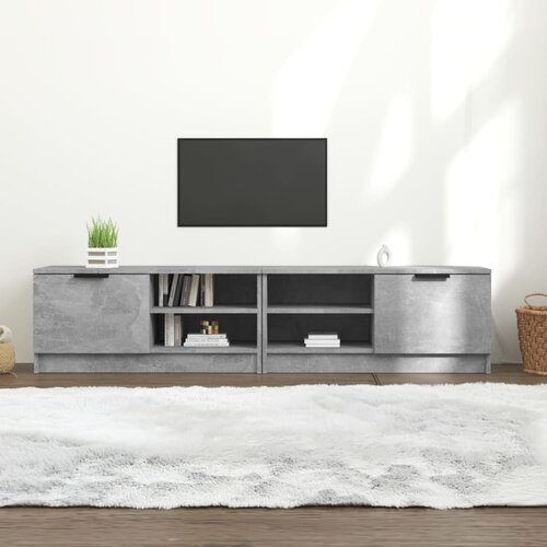  The Living Store TV omarica 2 kosa betonsko siva 80x35x36,5 cm konstruiran les - TV Omarica, (21555540) Slike