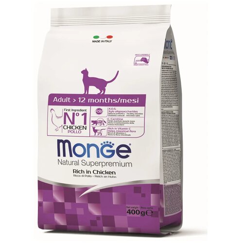 Monge Natural Superpremium granule za odrasle mačke, piletina 1.5 kg Slike
