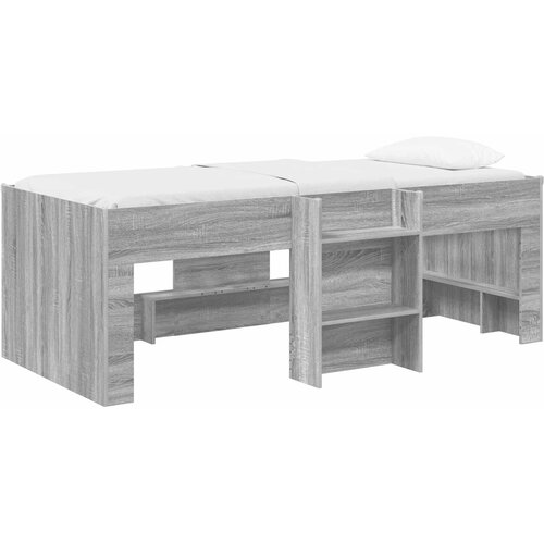  Kreveta za visoko spavanje djece 2 pcs Siva Sonoma Slike