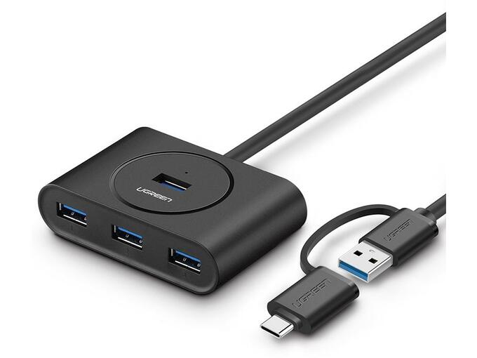 Ugreen USB 3.0 Hub s USB-C 3.1 OTG adapterom 1M - kutija Cene