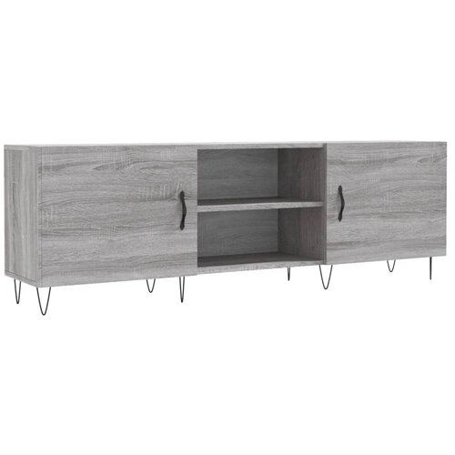 Maison Chic TV omarica - TV enota - Televizijska omarica siva sonoma 150x30x50 cm inženirski les, (21700357) Slike