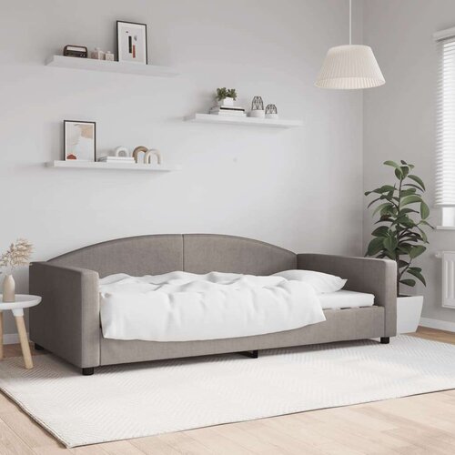  Raztegljiva postelja taupe 100x200 cm blago, (20792334) Slike