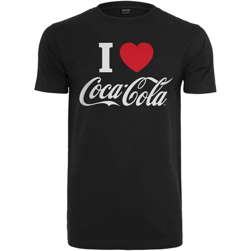 Merchcode Majica 'Coca Cola I Love Coke' rdeča / črna / bela