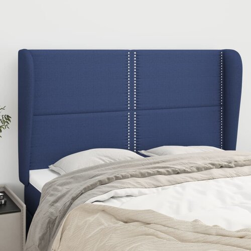  Uzglavlje s u&scaron;ima plavo 147x23x118/128 cm od tkanine Cijene