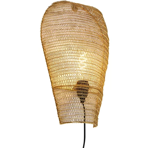 QAZQA Orientalska stenska svetilka zlata 45 cm - Nidum