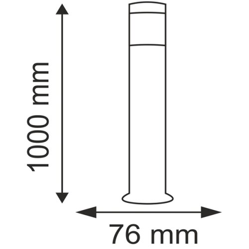 Spoljna svetiljka OSLO 1xE27/10W/230V 1000mm IP44 Slike