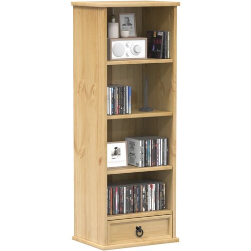 VidaXL CD omarica Corona 40x30x110 cm trdna borovina Slike