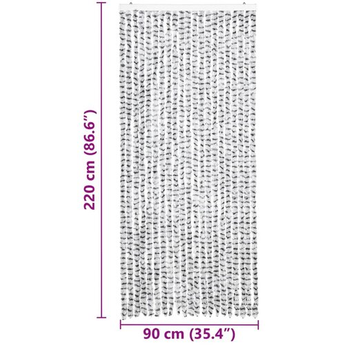  Zastor protiv insekata svjetlosivi/tamnosivi 90 x 220 cm &amp;scaron;enil Slike