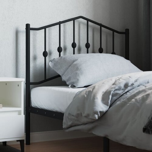 vidaXL Kovinsko posteljno vzglavje črno 90 cm Cene