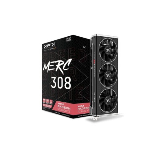 XFX grafička karta Speedster MERC 308 AMD Radeon RX 6600 XT Black RX-66XT8TBDQ Slike