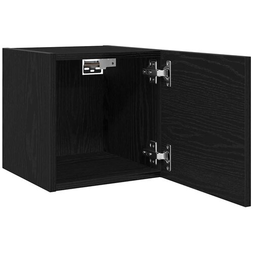  Ormar za TV montiran na zid Zidne Crni hrast 30,5 x 30 x 30 cm Slike