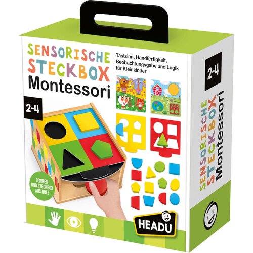 Headu Senzorična &scaron;katla za vstavljanje Montessori - 1 k. Cene