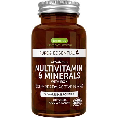 Igennus Pure & Essential Advanced Multivitamin & Minerals - 180 tabl. Cene