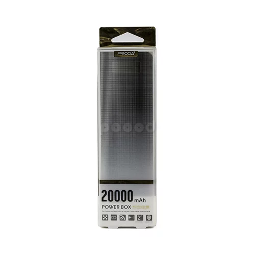 Remax zunanja baterija powerbank 20000 mAh - črn