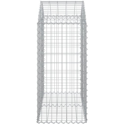  Gabionska ko&amp;scaron;ara s lukom 100x50x100/120 cm pocinčano željezo Slike