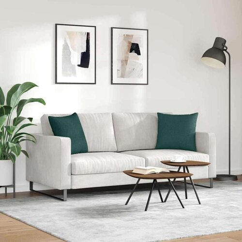 VidaXL jastučići za sofu 2 pcs tamnozelena 45 x 45 cm tkanina Slike