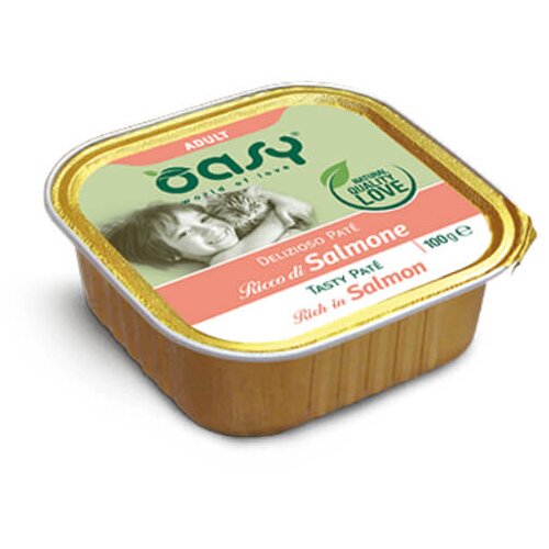 Oasy Tasty Pat&eacute; Adult losos, pat&eacute; v posodici - 100 g 100 g Cene