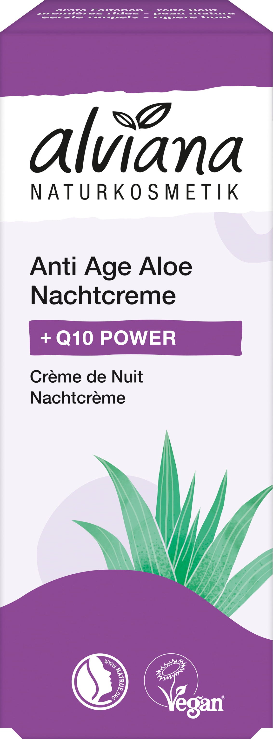 Alviana Naturkosmetik Q10 POWER Anti Age Aloe nočna krema Q1 - 50 ml Cene