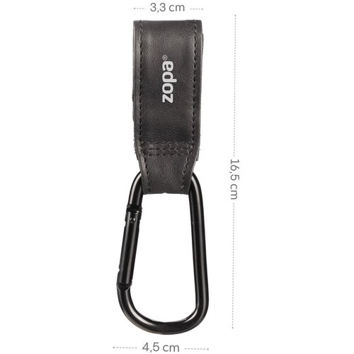 Zopa multifunkcionalna traka s karabinerom DELUXE (2 kom) &amp;ndash; Black Slike