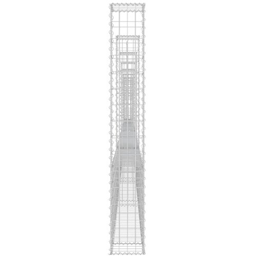  Gabionska ko&amp;scaron;ara u-oblika s 8 stupova 860x20x150 cm željezna Slike