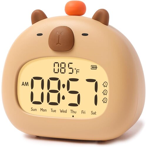 Dardanar Otroška digitalna budilka, prikaz temperature, prikaz dneva, dremež, nastavljiva nočna lučka, (21156289) Cene