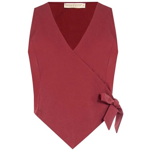 Rinascimento Majice brez rokavov CFC0130698003 Bordo Cene