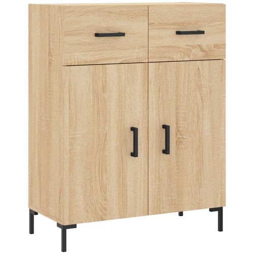  Visoka komoda hrasta sonome 69,5x34x180cm od konstruiranog drva Slike