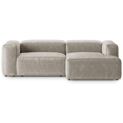 Cosmopolitan Design Bež kutna garnitura od samta (s desnim kutom/s ležaljkom) Bergano – Cijene