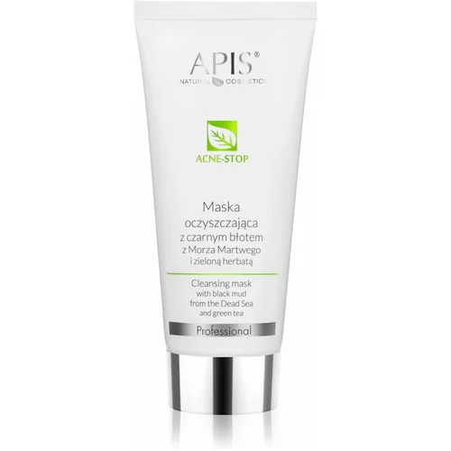 Apis Natural Cosmetics Acne-Stop Professional globoko čistilna maska za mastno k aknam nagnjeno kožo 200 ml