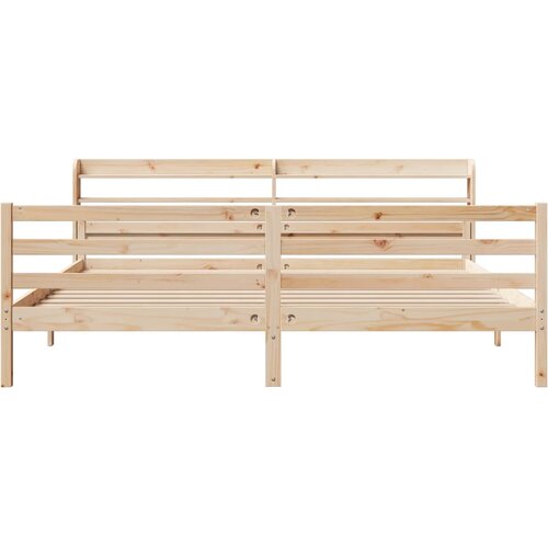  Okvir kreveta s uzglavljem 200 x 200 cm od masivne borovine Slike