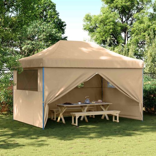 Šator za svadbe - &scaron;ator za zabave Bež 292 x 440 x 315 cm Oxford tkanina - Bež s 4 bočna zida Da Cijene