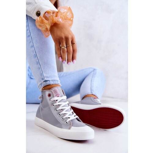 Kesi Women's High Sneakers Cross Jeans JJ2R4057C Grey Slike