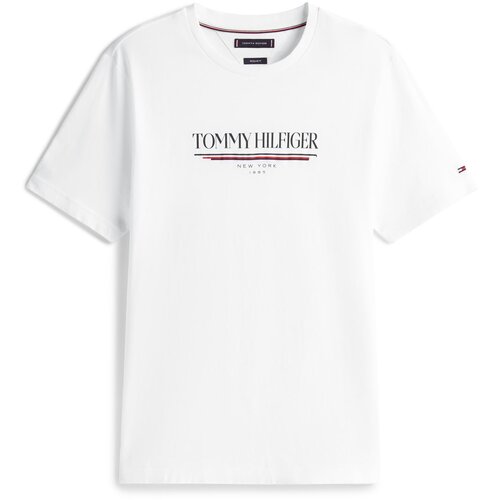 Tommy Hilfiger Majica &amp;#039;BRAND LOVE&amp;#039; marine / rdeča / bela Slike