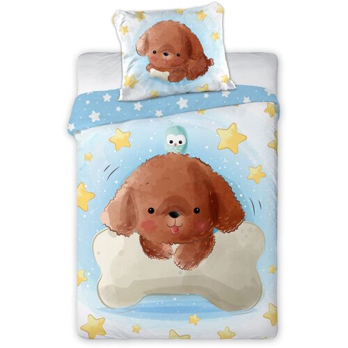 Faro posteljnina 2-delna Cuddles kuža blue Cene